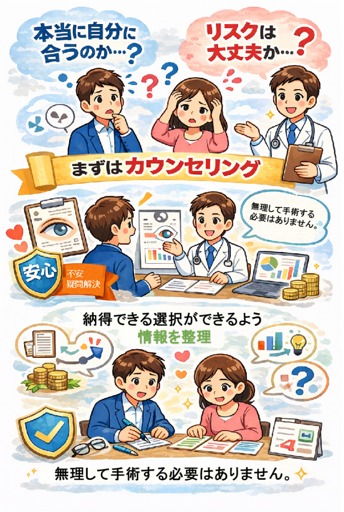 東京でICLを検討している方へ|まずはカウンセリングを